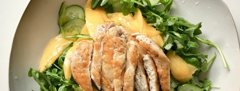 Lemon Myrtle Chicken w mango summer salad